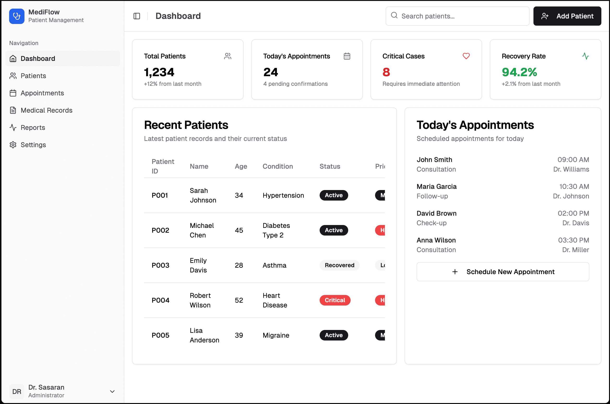 MediFlow Connect screenshot 1